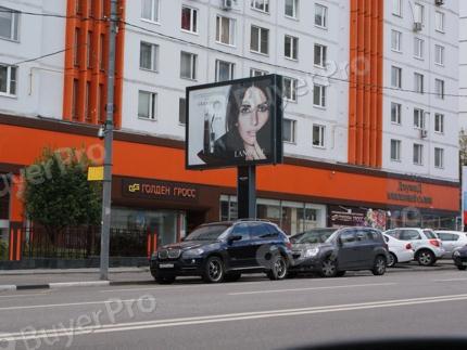 Рекламная конструкция Верхняя Сыромятническая ул. д.2 середина дома (Фото)