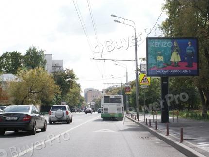 Рекламная конструкция Люсиновская ул. д. 26-28 (Фото)