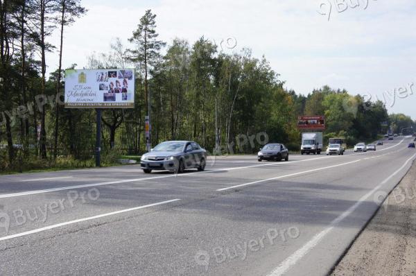 Рекламная конструкция Волоколамское ш., 29.800 км., (12.300 км. от МКАД), Нахабино п., слева (Фото)
