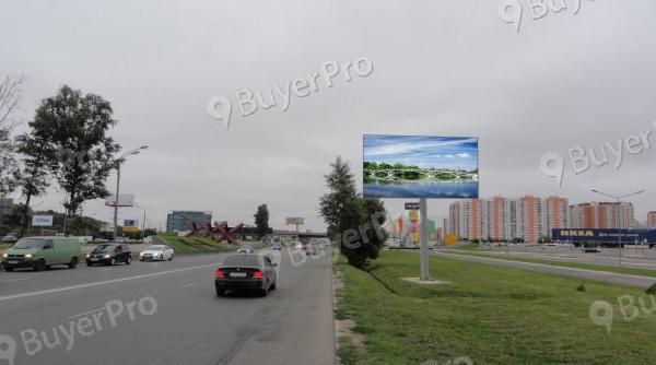 Рекламная конструкция Ленинградское ш., 23.075 км., дублер, левая сторона (Фото)