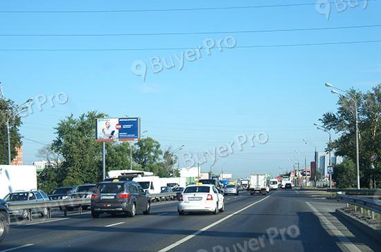 Рекламная конструкция Ленинградское шоссе, км 21+250, лево, (км 2+550 от МКАД), в область, в 100 м до ТЦ Леруа Мерлен, 334B1 (Фото)