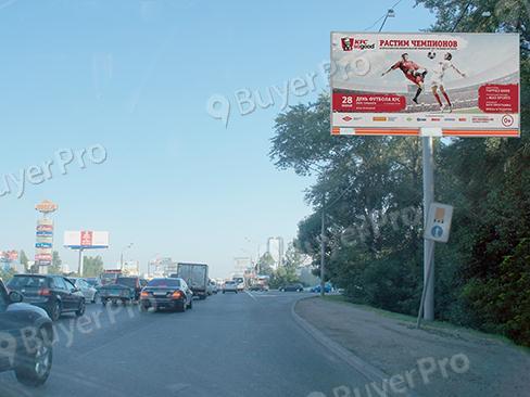 Рекламная конструкция Ленинградское шоссе, км 19+400, право, (700 м от МКАД), в область, напротив ТРК Гранд и ТЦ Лига (Фото)