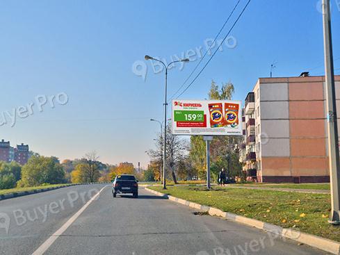 Рекламная конструкция г. Чехов, Дружбы ул., д. 4, конец дома, район элитных застроек, 401A (Фото)