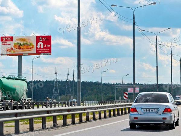 Рекламная конструкция М2 Крым (Симферопольское шоссе), км 36+850 лево (км 15+950 от МКАД), С.О. Стрелковский, вблизи с. Покров, в область, S33B (Фото)