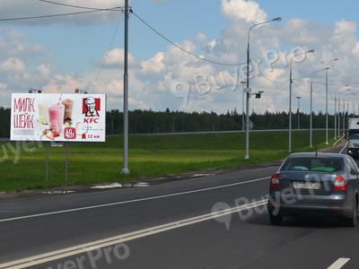 Рекламная конструкция Чепелево, перед съездом на М2 Крым со стороны г. Чехов по направлению в Алачково, 047A2 (Фото)