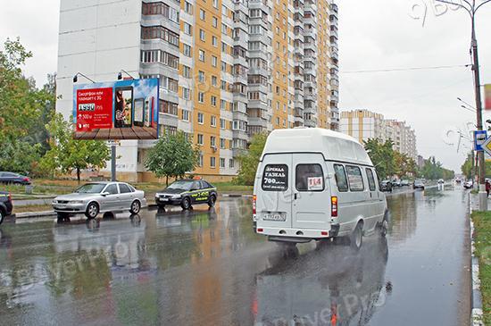 Рекламная конструкция г. Электросталь, проспект Ленина, д. 2, рядом с ТЦ Анже, напротив ТЦ Проспект, 409B (Фото)