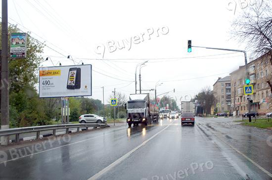 Рекламная конструкция г. Электросталь, Фрязевское шоссе, пересечение с ул. Советская, 411B (Фото)