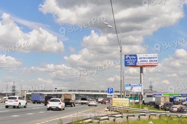 Рекламная конструкция М2 Крым (Симферопольское шоссе), км 35+080 лево (км 14+180 от МКАД), в Москву, S28A (Фото)