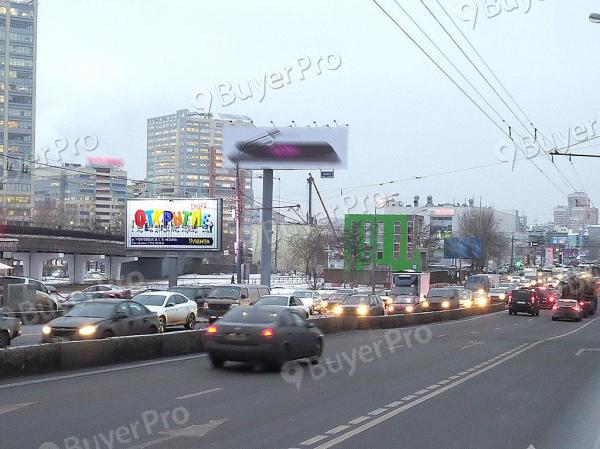 Рекламная конструкция Андропова пр-т, д. 20,( 2-я оп. до метромоста при движении в область) (Фото)