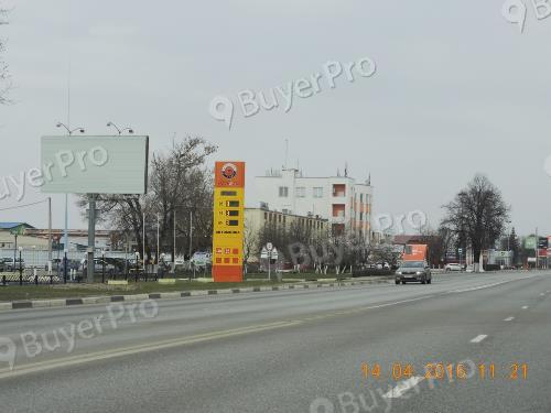 Рекламная конструкция ул. Октябрьской революции, д.130 Коломенская нефтяная компания АЗС (Фото)