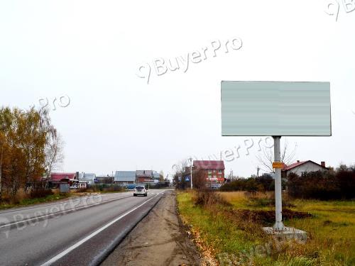 Рекламная конструкция г. Лосино- Петровский Монинское шоссе, через 150 м после пересечения с Новинским шоссе, в сторону пос.Обухово, левая сторона (Фото)