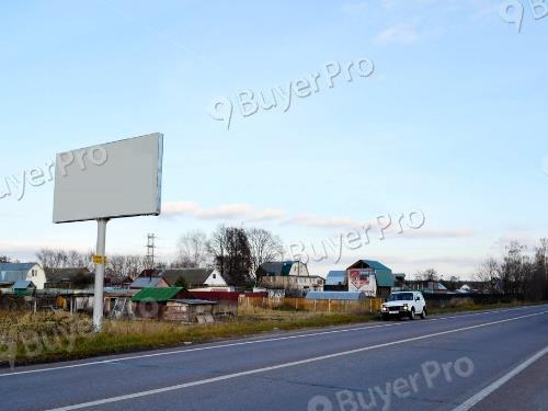 Рекламная конструкция г. Лосино- Петровский Монинское шоссе, через 150 м после пересечения с Новинским шоссе, в сторону пос.Обухово, левая сторона (Фото)