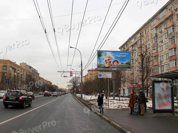 Рекламная конструкция Комсомольский пр-т, д. 49 (после Х с Хамовническим Валом) (Фото)