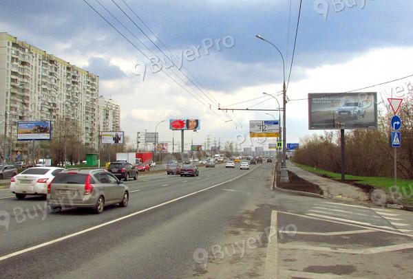 Рекламная конструкция Каширское шоссе, дом 78-80, после съезда с моста через Курскую (Фото)