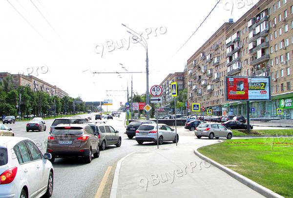 Рекламная конструкция Ленинский проспект, дом 34, площадь Гагарина (Фото)