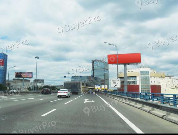 Рекламная конструкция ТТК Киевская ул,  д.27\ ТТК (внутренняя сторона), выезд на Кутузовский проспект\ A (Фото)