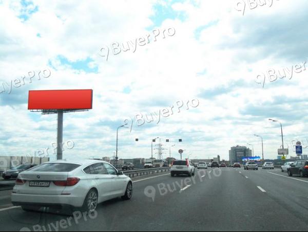 Рекламная конструкция ТТК Киевская ул,  д.27\ ТТК (внутренняя сторона), выезд на Кутузовский проспект\ B (Фото)