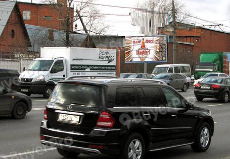 Рекламная конструкция Волгоградский проспект, дом 36, после пересечения с улицей Машиностроения (Фото)