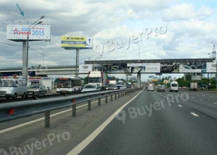 Рекламная конструкция Ленинградское шоссе, 22570 м (3865 м от МКАД), слева (Виден при движении в Москву) (Фото)