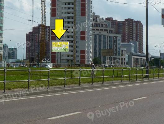 Рекламная конструкция г. Люберцы, Комсомольский пр-т, д. 10, правая сторона от Октябрьского проспекта (Фото)