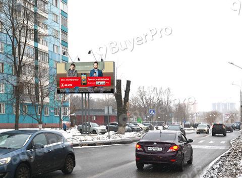 Рекламная конструкция г. Люберцы, ул. Митрофанова, д. 21 (левая сторона по ходу движения от Октябрьского проспекта), 499 (Фото)