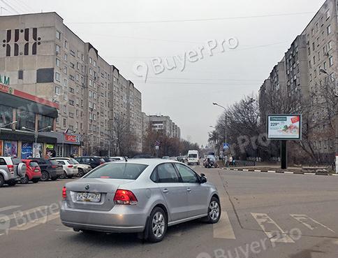 Рекламная конструкция г. Жуковский, ул. Баженова, пересечение с ул. Лацкова, напротив супермаркета SPAR, CB49A (Фото)