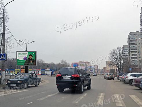 Рекламная конструкция г. Жуковский, ул. Баженова, пересечение с ул. Лацкова, напротив супермаркета SPAR, CB49B (Фото)
