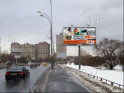 Рекламная конструкция Строгинское ш., (320 м от Х с Аллей Дорога Жизни (в центр)) (Фото)