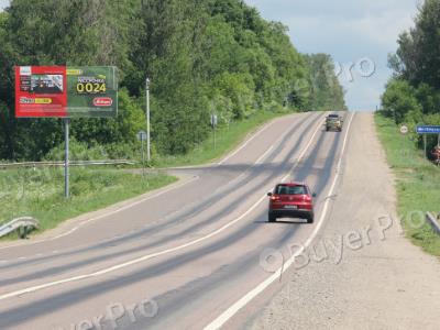 Рекламная конструкция Ярославское шоссе перед поворотом на Семенково, ПК км 25+700, лево, 456B (Фото)