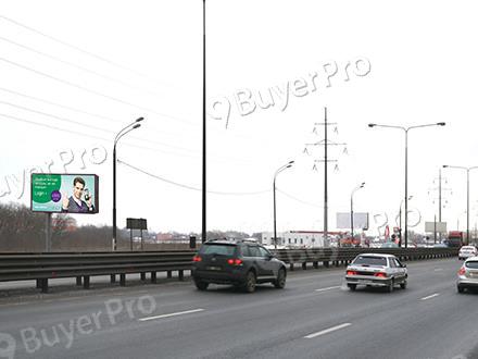 Рекламная конструкция а/д М5 «УРАЛ» (Новорязанское шоссе), км 24+700 (км 7+400 от МКАД), левая сторона по ходу движения из Москвы, 491B (Фото)