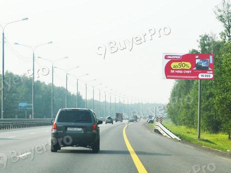 Рекламная конструкция М2 Крым (Симферопольское шоссе), км 61+500 право (км 40+600 от МКАД), в область, 521A (Фото)