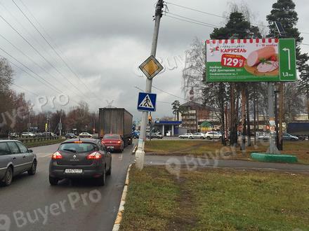 Рекламная конструкция г. Раменское, ул. Левашова перед перекрестком на Северное шоссе, 530A (Фото)