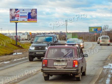 Рекламная конструкция г. Домодедово, Домодедовское шоссе, выезд из города в сторону г. Подольск, 537B (Фото)