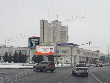 Рекламная конструкция г. Коломна, ул. Октябрьской революции, д.3, перед поворотом на пр. Кирова, рядом с ТЦ Глобус, 550B2 (Фото)