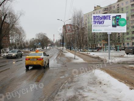 Рекламная конструкция г. Дмитров, ул. Оборонная, около дома 12, слева, 568A (Фото)