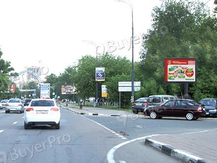 Рекламная конструкция г. Одинцово, Можайское шоссе, д. 8 (Можайское шоссе, км 25+405, лево (км 9+405 от МКАД), в Москву, CB36A4 (Фото)