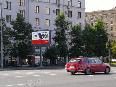 Рекламная конструкция Кутузовский пр-т, д. 45, (м/у 1-2 оп. после Х с ул. 1812 года) (Фото)