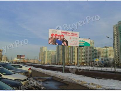 Рекламная конструкция Комсомольский пр-т 1 км 520 м. от Октябрьского пр., правая сторона при движении от проспекта Победы. Рядом с домом № 11 (Фото)