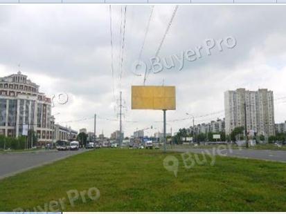 Рекламная конструкция Комсомольский пр-т, напротив д.9 (левая сторона по ходу движения от Октябрьского проспекта, дублер Комсомольского Проспекта) (Фото)