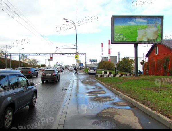 Рекламная конструкция Волгоградский проспект, дом 39а, до моста через окружную ж/д в центр (Фото)