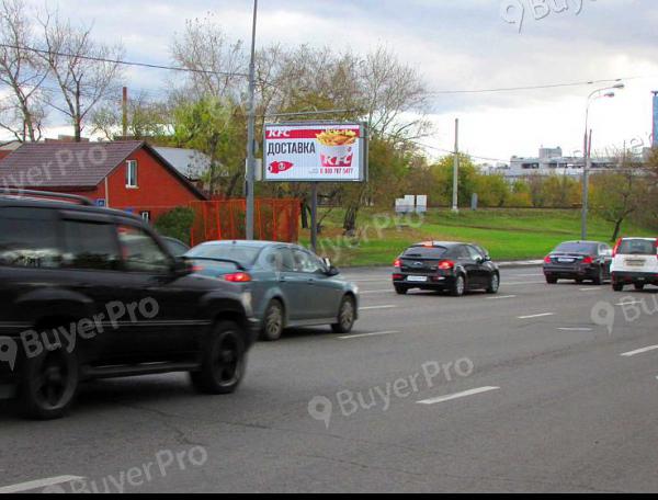 Рекламная конструкция Волгоградский проспект, дом 39а, до моста через окружную ж/д в центр (Фото)