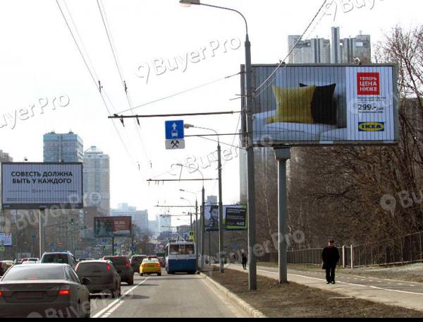 Рекламная конструкция Вернадского проспект, напротив дома 15 ТРИВИЖН (Фото)