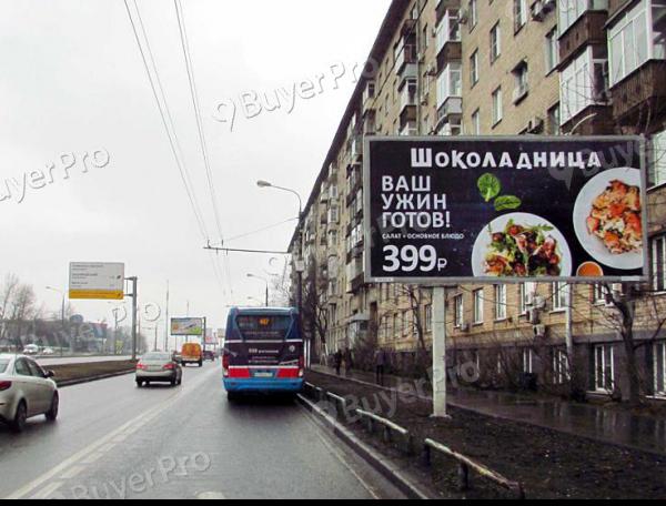 Рекламная конструкция Вернадского проспект, дом 9, после пересечения с улицей Строителей (Фото)