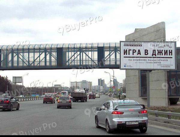 Рекламная конструкция Ленинский проспект, пересечение с МКАД ТРИВИЖН (Фото)