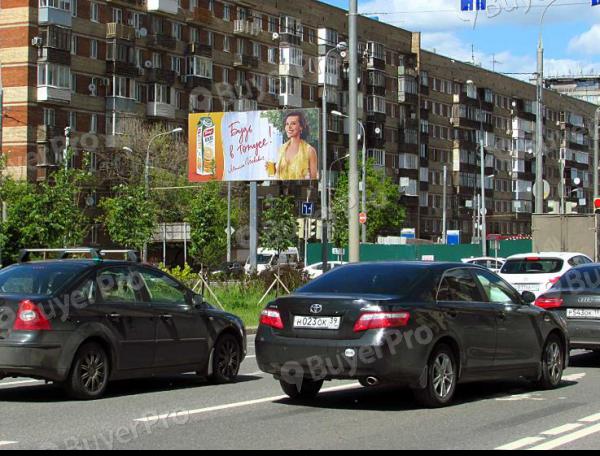 Рекламная конструкция Мичуринский проспект, дом 16, разделительная полоса (Фото)