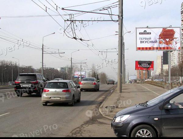 Рекламная конструкция Рублевское шоссе, дом 32, после пересечения с улицей Крылатские Холмы (Фото)