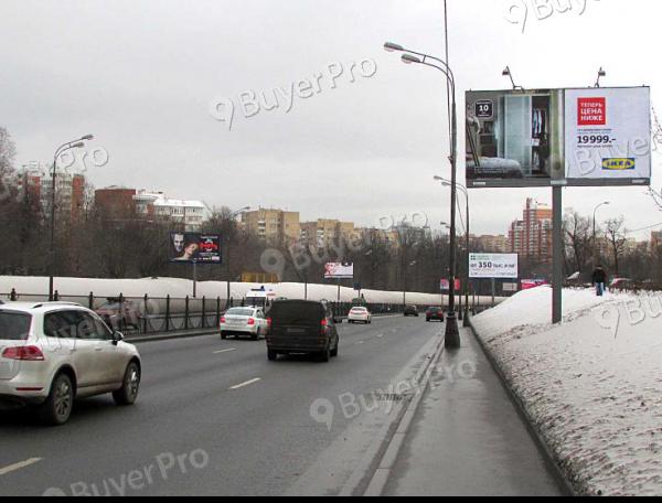 Рекламная конструкция Рублевское шоссе, дом 4, до съезда на улицу Молдавская (Фото)