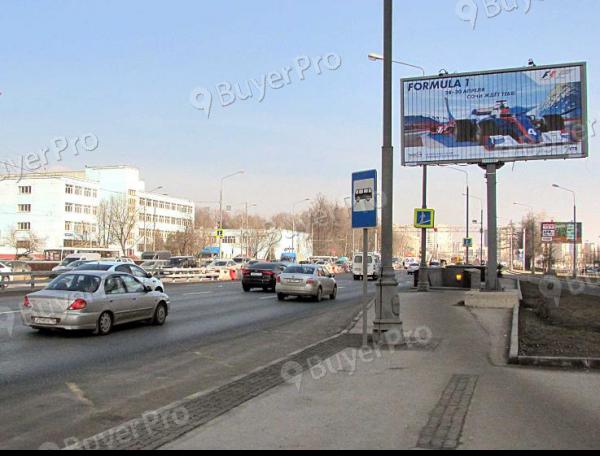 Рекламная конструкция Ярославское шоссе, дом 12, газон на дублере ТРИВИЖН (Фото)