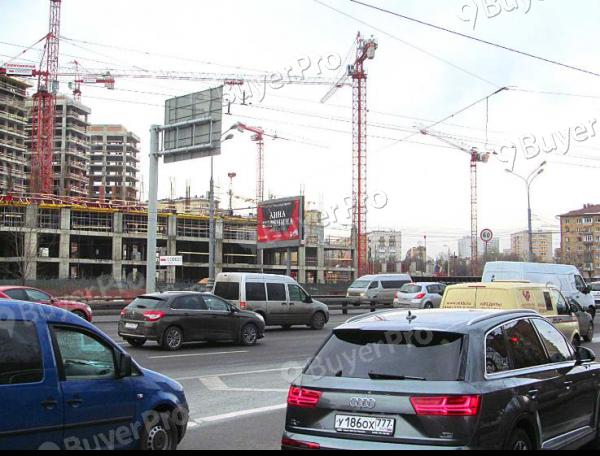 Рекламная конструкция Новая Башиловка улица, дом 1, ТТК, после пересечения с Петровско-Разумовской аллеей (Фото)