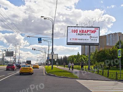 Рекламная конструкция Мичуринский пр-т, д. 68, (поз.2) (Фото)